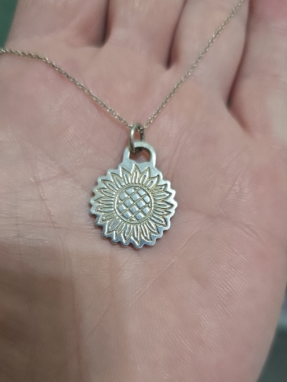 Tiffany & Co. Go Women 2020 Sunflower Pendant Necklace.